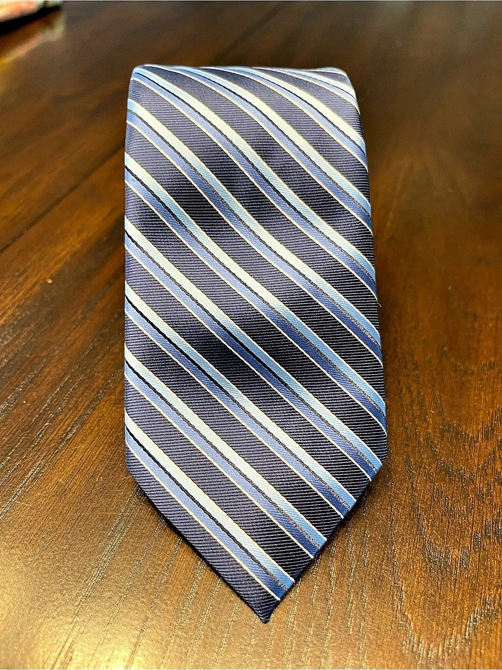 U.S. Polo Assn. Striped Tie in Blue & White Like New